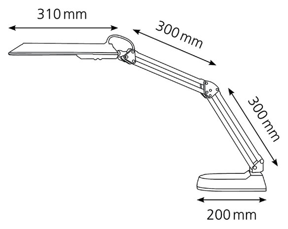 Hansa Ecostar bureaulamp zwart